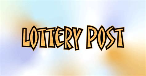 Matching all six numbers wins the jackpot. . Lottery post com